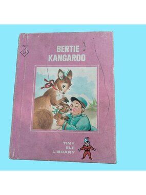 Bertie Kangaroo Tiny Elf Library Hardcover Kids Book Murphy Rockwell Vtg 1968